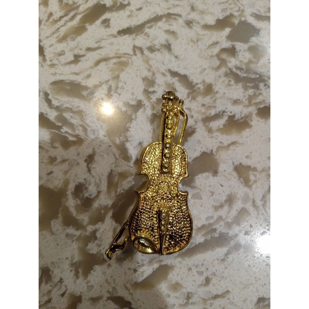 Vintage Violin Brooch Pin